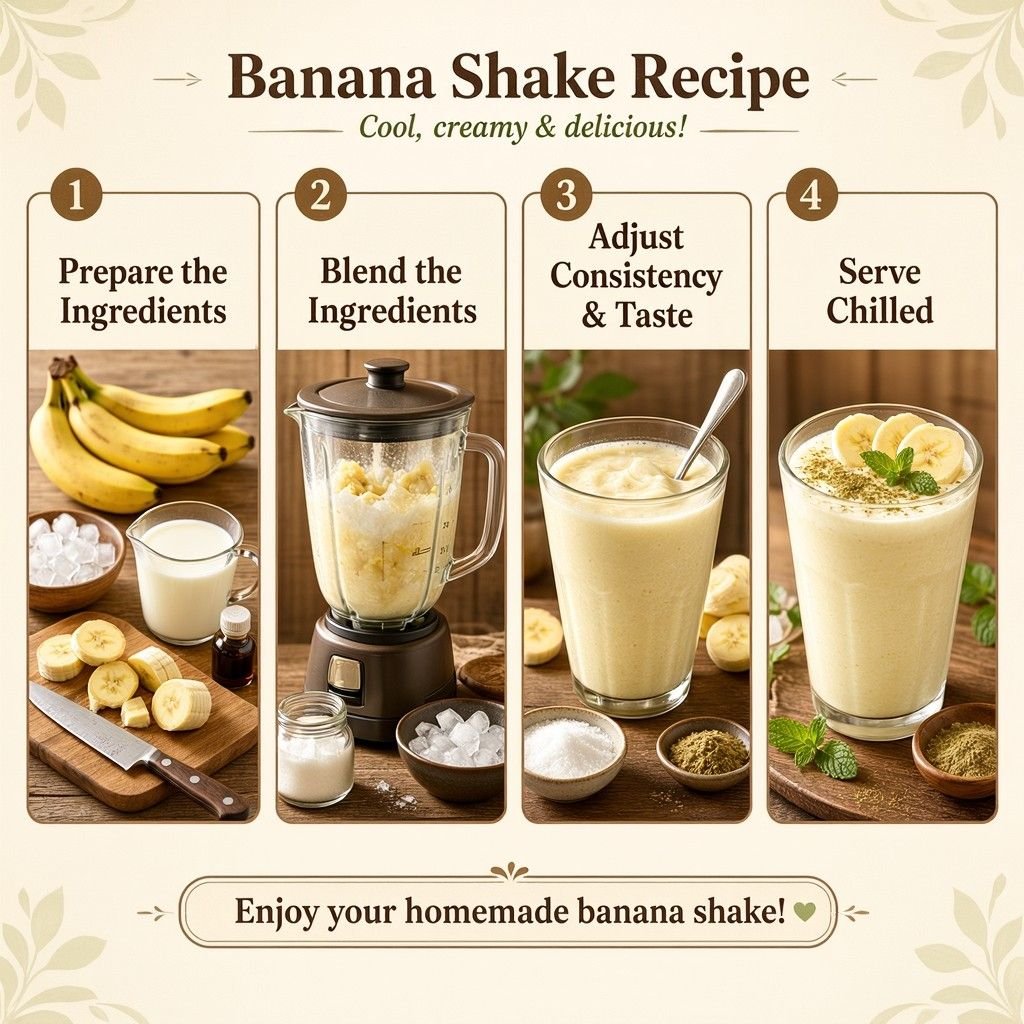 Step-by-Step Banana Shake Recipe