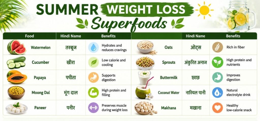 Summer Weight Loss Superfoods infographics Summer Weight Loss Superfoods