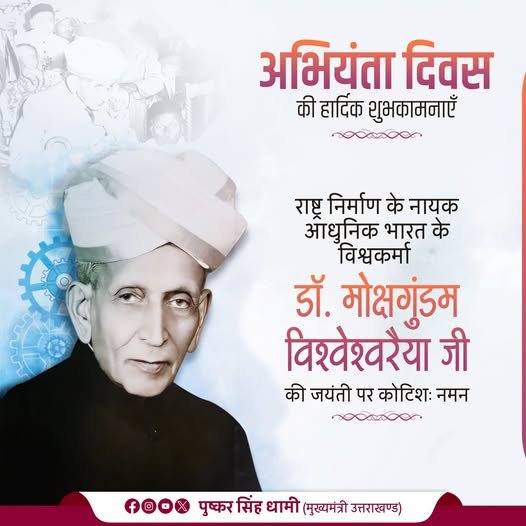 डॉ. मोक्षगुंडम विश्वेश्वरैया जयंती 2025