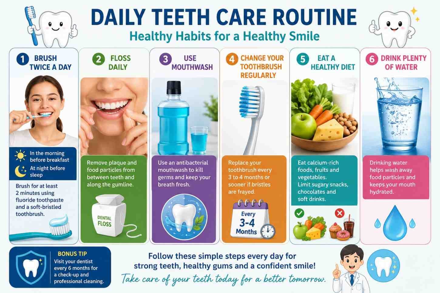 Daily Teeth Care Routine