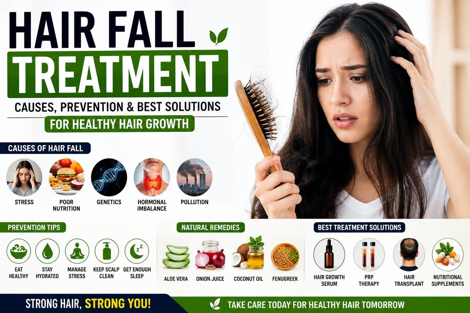 Hair Fall Treatment: 10 Best Ways to Stop Hair Loss Naturally