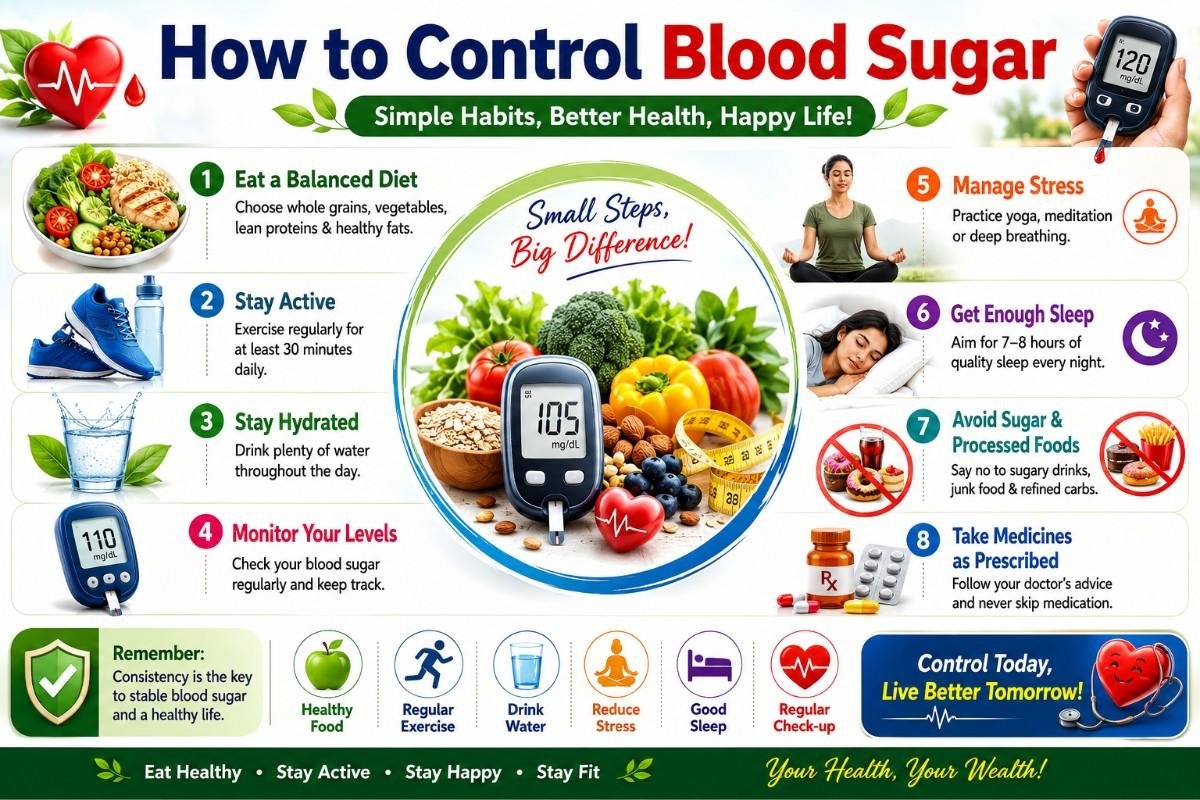 How to Control Blood Sugar: Causes, Symptoms, Remedies & Supplements