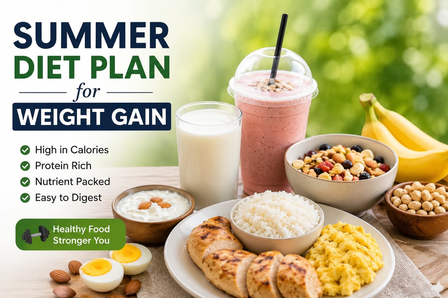 Summer Diet Plan for Weight Gain