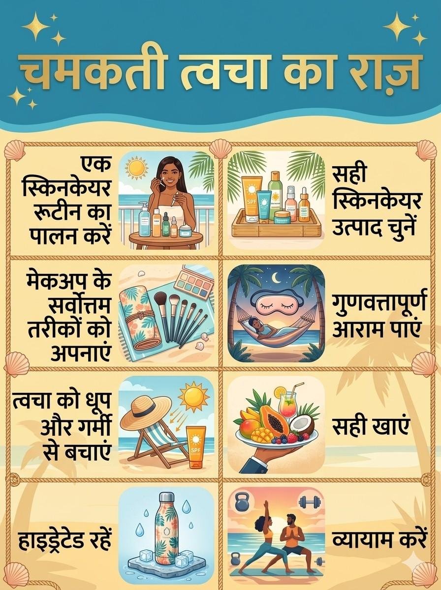 Daily Summer Skin Care Routine In Hindi